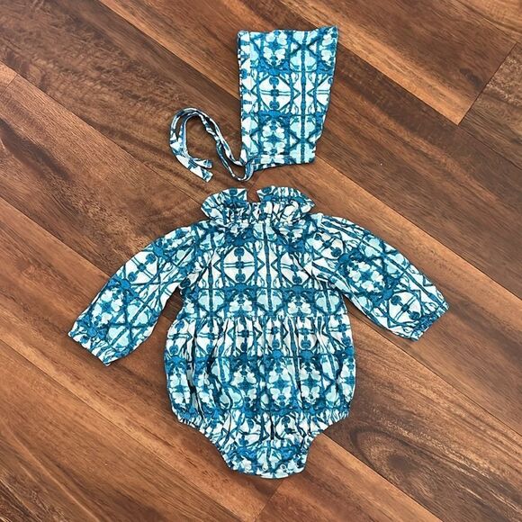 Kate Quinn bubble romper and bonnet 3-6 month - Picture 1 of 3